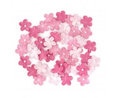 Paberlilled - Meelespealill roosad pärlitega -  15 mm 50 tk, Galeria Papieru
